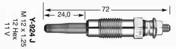 Свеча накаливания NGK 3473